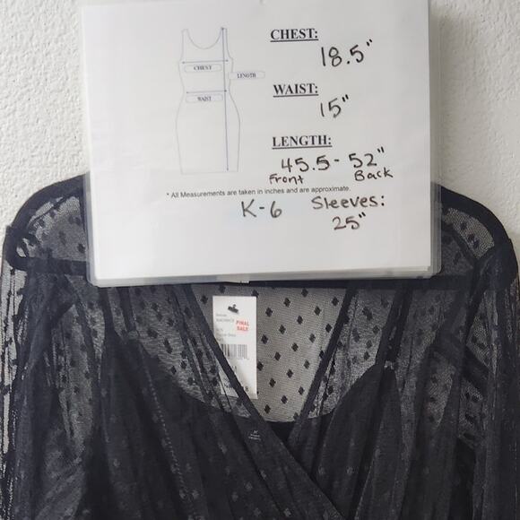 Cabi Theater Dress Black w Polka Dot Lace overlay Size Medium NWT Retail $169 - Picture 15 of 16
